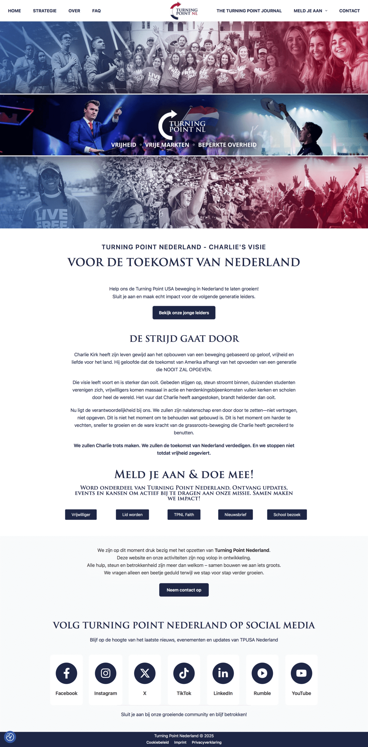 Turning Point Nederland website