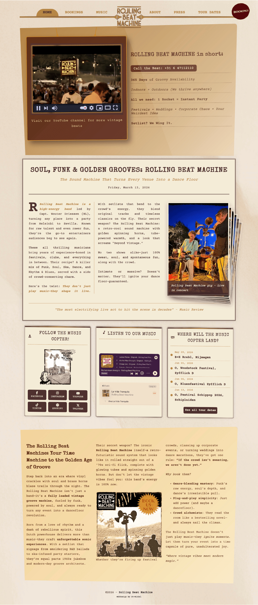 Rolling Beat Machine website